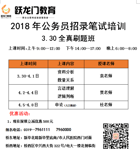 2018年省考專項刷題班、全真刷題班！！